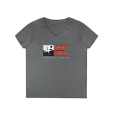 Ladies' V-Neck T-Shirt - Tranquility & Serenity Design | Relaxed Casual Wear