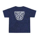 Mineral Wash Unisex T-Shirt - Retro Style Fatty Naked Brass Knuckles Monkey