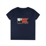 Ladies' V-Neck T-Shirt - Tranquility & Serenity Design | Relaxed Casual Wear