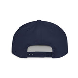 Ubiquitous Flat Bill Snapback Hat - Trendy Mountain Design for Adventurers