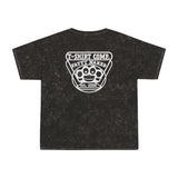 Mineral Wash Unisex T-Shirt - Retro Style Fatty Naked Brass Knuckles Monkey