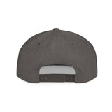Ubiquitous Flat Bill Snapback Hat - Trendy Mountain Design for Adventurers