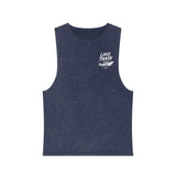 Lake Trash Stonewash Tank — “Your Docking Lights Are On” Boat Graphic