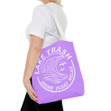 Tote — Lake Trash Tote Bag: 'Drink Float Relax' Beach & Lake Day Bag
