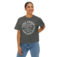 Lake Trash Women’s Boxy Tee - Drink Float Relax Summer Vibes