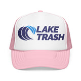 Lake Trash Foam Trucker Hat, Embroidered Camping Cap, Outdoor Adventure Hat, Gift for Lake Lovers, Summer Festivals Hat