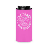 Can Cooler — "Lake Trash" Drink Float Relax Koozie (Pink)