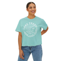 Lake Trash Women’s Boxy Tee - Drink Float Relax Summer Vibes