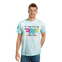 Vibrant Tie-Dye Tee with 'Fatty Naked' Design - Perfect for Summer Vibes