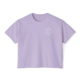 Lake Trash Boxy Tee — "Lake Trash" Graphic Women's Crop Tee (Drink • Float • Relax)