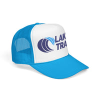 Lake Trash Foam Trucker Hat, Embroidered Camping Cap, Outdoor Adventure Hat, Gift for Lake Lovers, Summer Festivals Hat