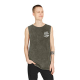 Lake Trash Stonewash Tank — “Your Docking Lights Are On” Boat Graphic