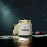 Scented Candle - "Kindly Fuck Off" - Coconut Apricot Wax - Unique Gift for Everyone