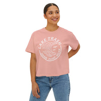 Lake Trash Women’s Boxy Tee - Drink Float Relax Summer Vibes