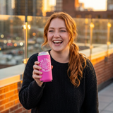 Can Cooler — "Lake Trash" Drink Float Relax Koozie (Pink)