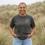 Lake Trash Boxy Tee — "Lake Trash" Graphic Women's Crop Tee (Drink • Float • Relax)