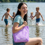 Tote — Lake Trash Tote Bag: 'Drink Float Relax' Beach & Lake Day Bag