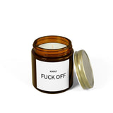 Scented Candle - "Kindly Fuck Off" - Coconut Apricot Wax - Unique Gift for Everyone