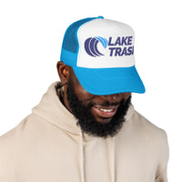 Lake Trash Foam Trucker Hat, Embroidered Camping Cap, Outdoor Adventure Hat, Gift for Lake Lovers, Summer Festivals Hat