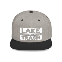 Lake Trash Snapback Hat | Cool Summer Accessory for Lake Lovers, Outdoor Fun Gear, Fisherman Gift, Casual Everyday Wear, Beach Day Essential