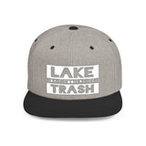 Lake Trash Snapback Hat | Cool Summer Accessory for Lake Lovers, Outdoor Fun Gear, Fisherman Gift, Casual Everyday Wear, Beach Day Essential