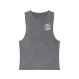 Lake Trash Stonewash Tank — “Your Docking Lights Are On” Boat Graphic