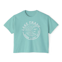 Lake Trash Women’s Boxy Tee - Drink Float Relax Summer Vibes