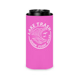Can Cooler — "Lake Trash" Drink Float Relax Koozie (Pink)
