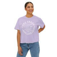 Lake Trash Women’s Boxy Tee - Drink Float Relax Summer Vibes