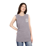Lake Trash Stonewash Tank — “Your Docking Lights Are On” Boat Graphic