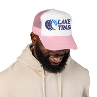 Lake Trash Foam Trucker Hat, Embroidered Camping Cap, Outdoor Adventure Hat, Gift for Lake Lovers, Summer Festivals Hat