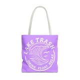 Tote — Lake Trash Tote Bag: 'Drink Float Relax' Beach & Lake Day Bag