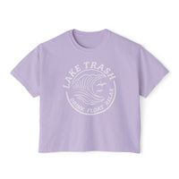 Lake Trash Women’s Boxy Tee - Drink Float Relax Summer Vibes