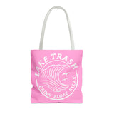 Copy of Lake Trash Pink Tote Bag — Drink • Float • Relax Beach Tote