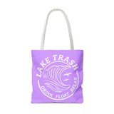 Tote — Lake Trash Tote Bag: 'Drink Float Relax' Beach & Lake Day Bag