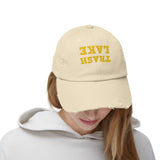 Trendy Distressed Cap for Casual Style, Unisex Adjustable Baseball Hat, Gift Idea for Sports Lovers, Everyday Wear, Summer Accessory